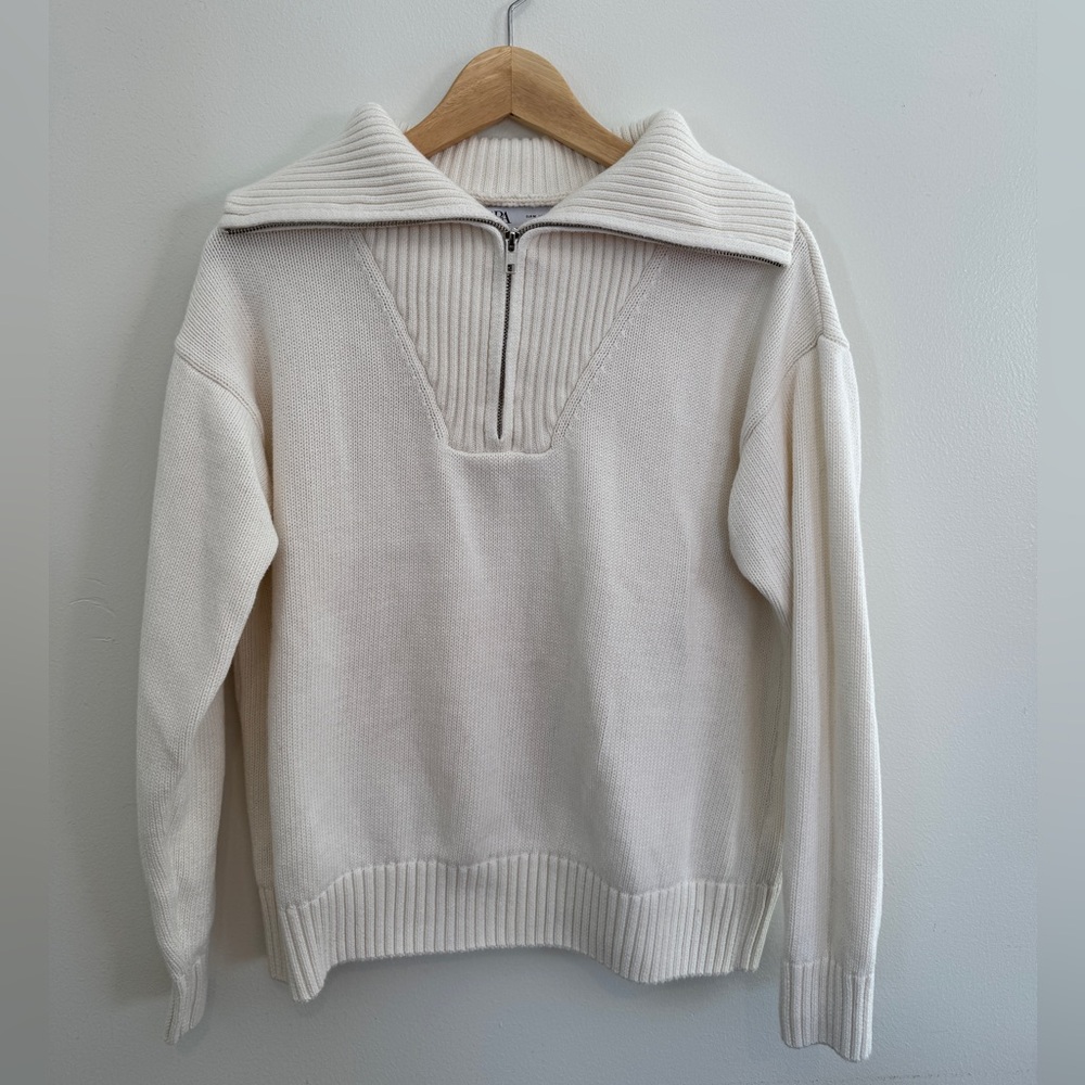 Zara Cream Knit Sweater